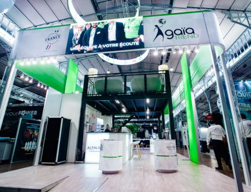 Conception d’un stand modulaire pour les salons VapExpo Paris et LosangExpo Paris.