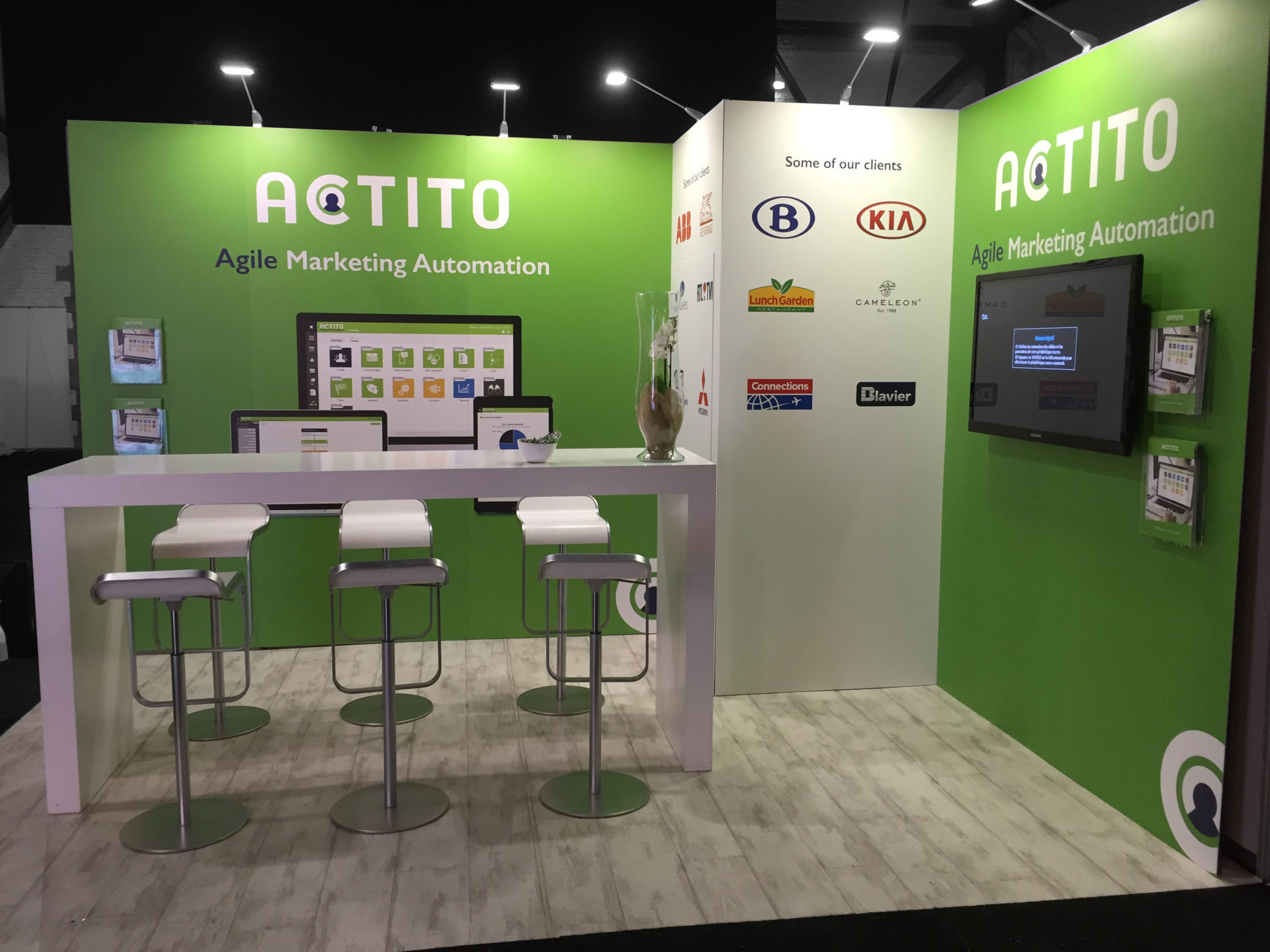 Stand d'exposition design pour Actito